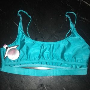 Neon turquoise bathing suit NWT
